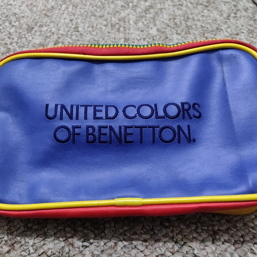 Vintage Benetton clutch bag
